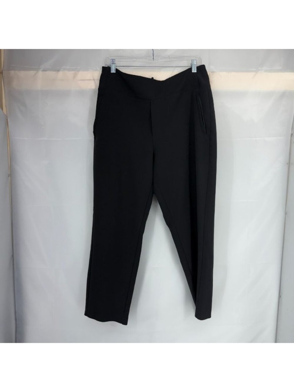 Athleta Women 12P Endless High Rise Pant Black Stretch Active Travel Commute - Picture 2 of 11